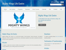 Tablet Screenshot of mightywings.co.za